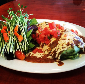 Santa Monica Boulevard Hugos Kale Burrito Daiya Cheese