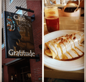 Santa Monica Cafe Gratitude Cashew Crepe Fruit Coconut Yoghurt Maple