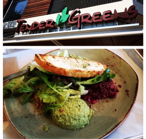 Venice Beach Tender Greens Happy Vegan Salad Green Hummus