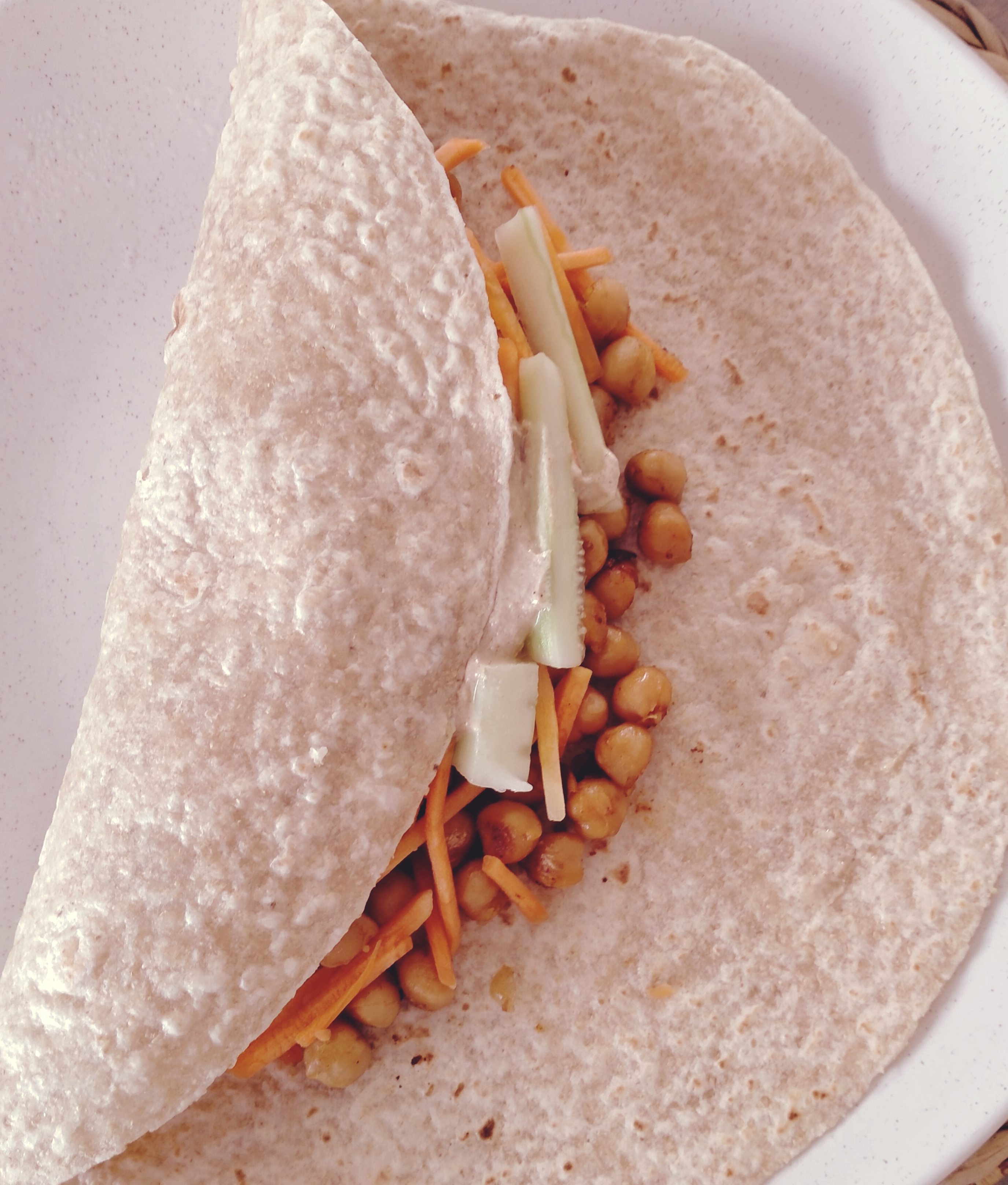 The Vegan Cookbook Challenge #2: Spiced Chickpea Wraps with Tahini Dressing – February 2021