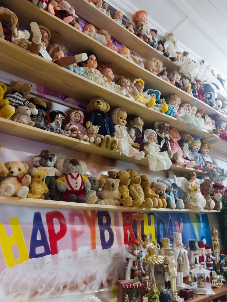 If you ever visit The Haunted Doll Museum, set yourself a goal to count each one! 