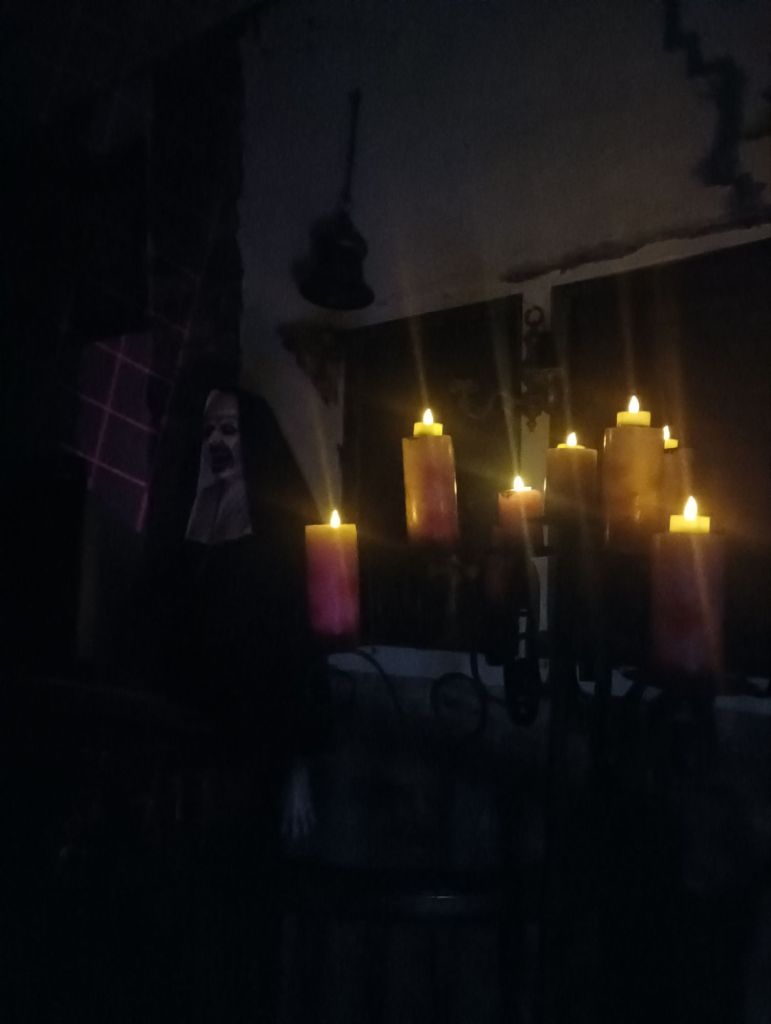 I know it's hard to see but the outdoor chapel had the most activity. I saw one of the sensors rocking wildly and nobody was touching it!