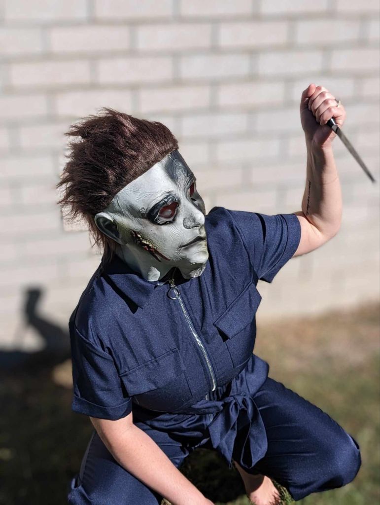 Mask from Amazon/Jumpsuit from Shein