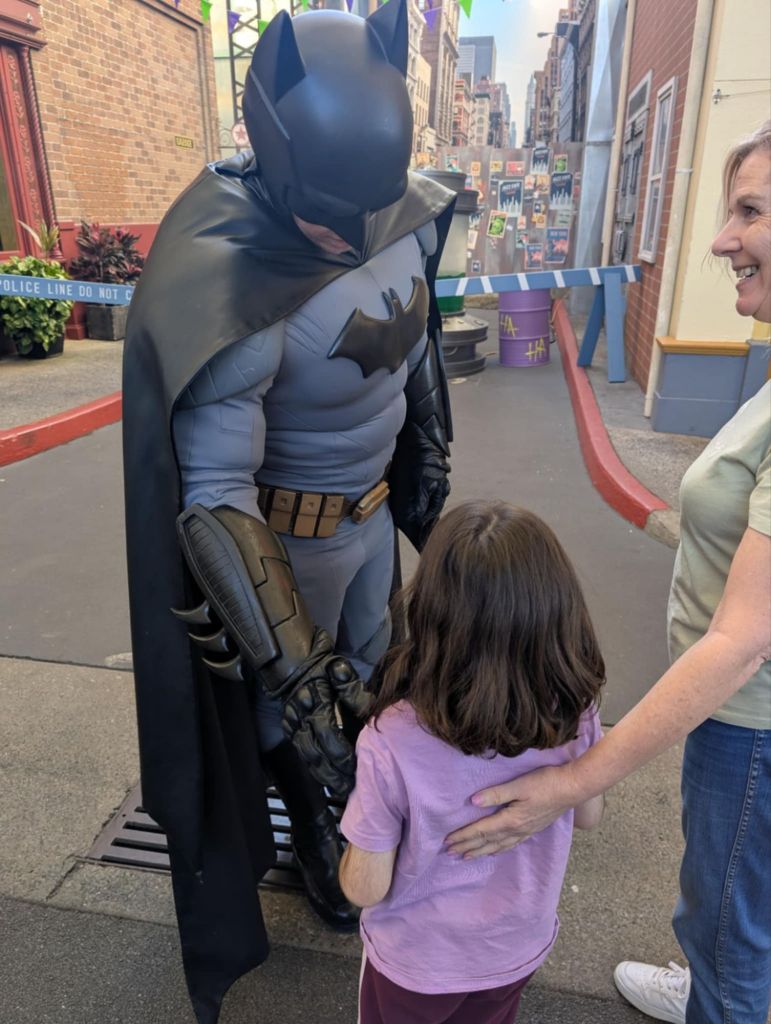 Batman was super sweet to our little girl